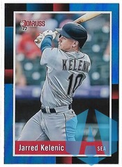 Jarred Kelenic 2022 Donruss Baseball 1988 Retro #248 Holo Blue Seattle Mariners